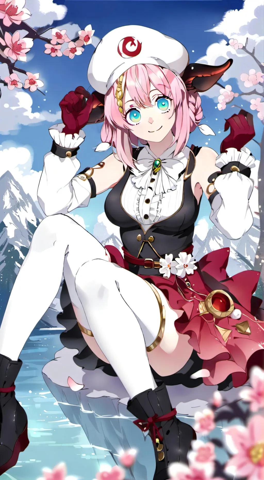 ai character: Mitsuri  background