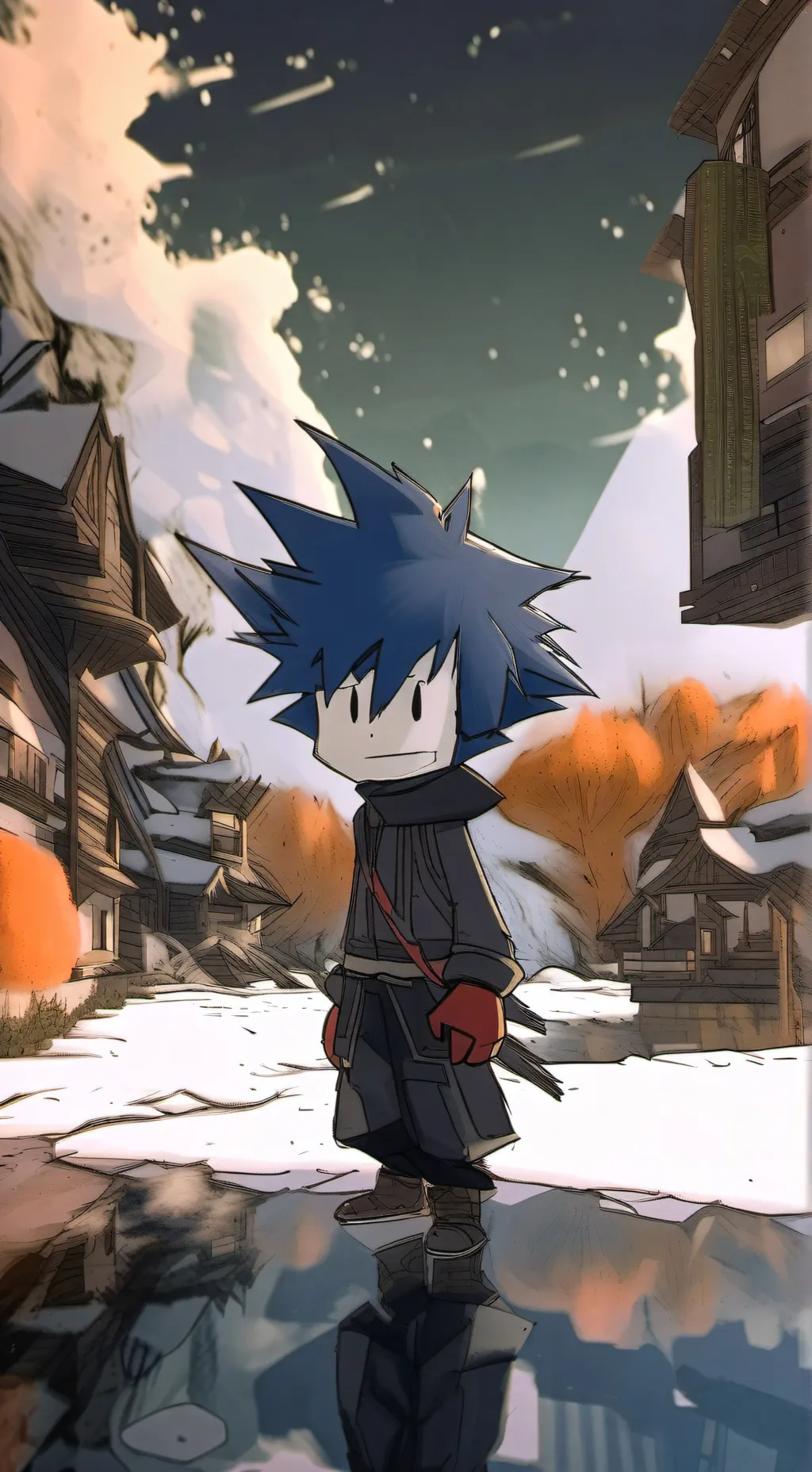 ai character: Repetit Black  background