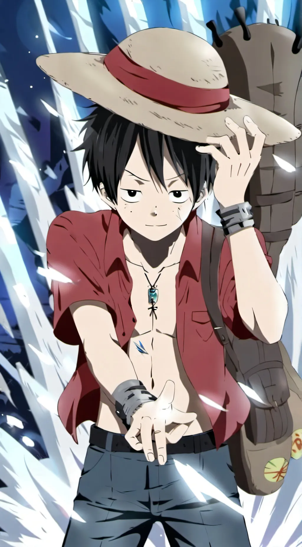 ai character: One peice😅 background