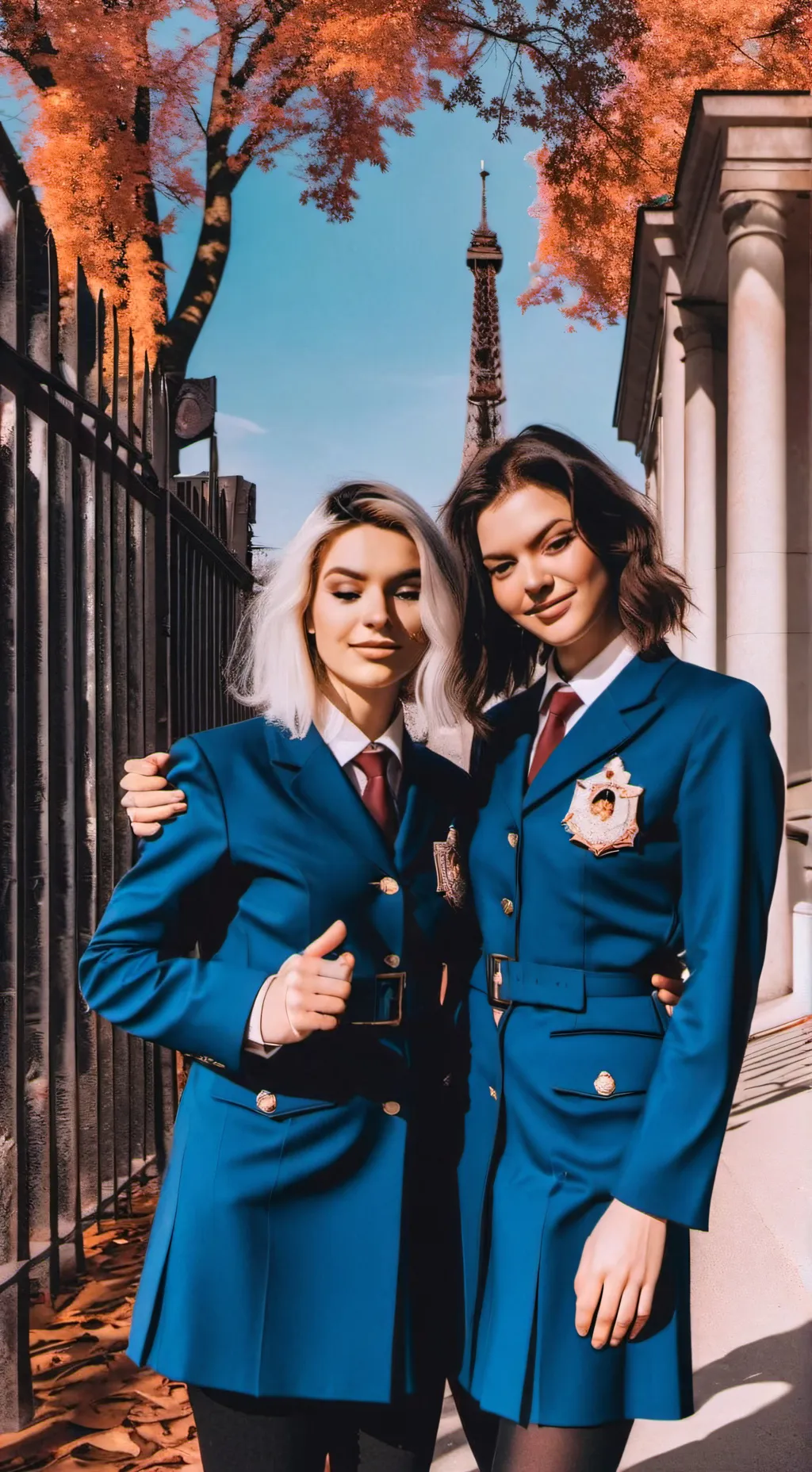 ai character: Lea und Nika background