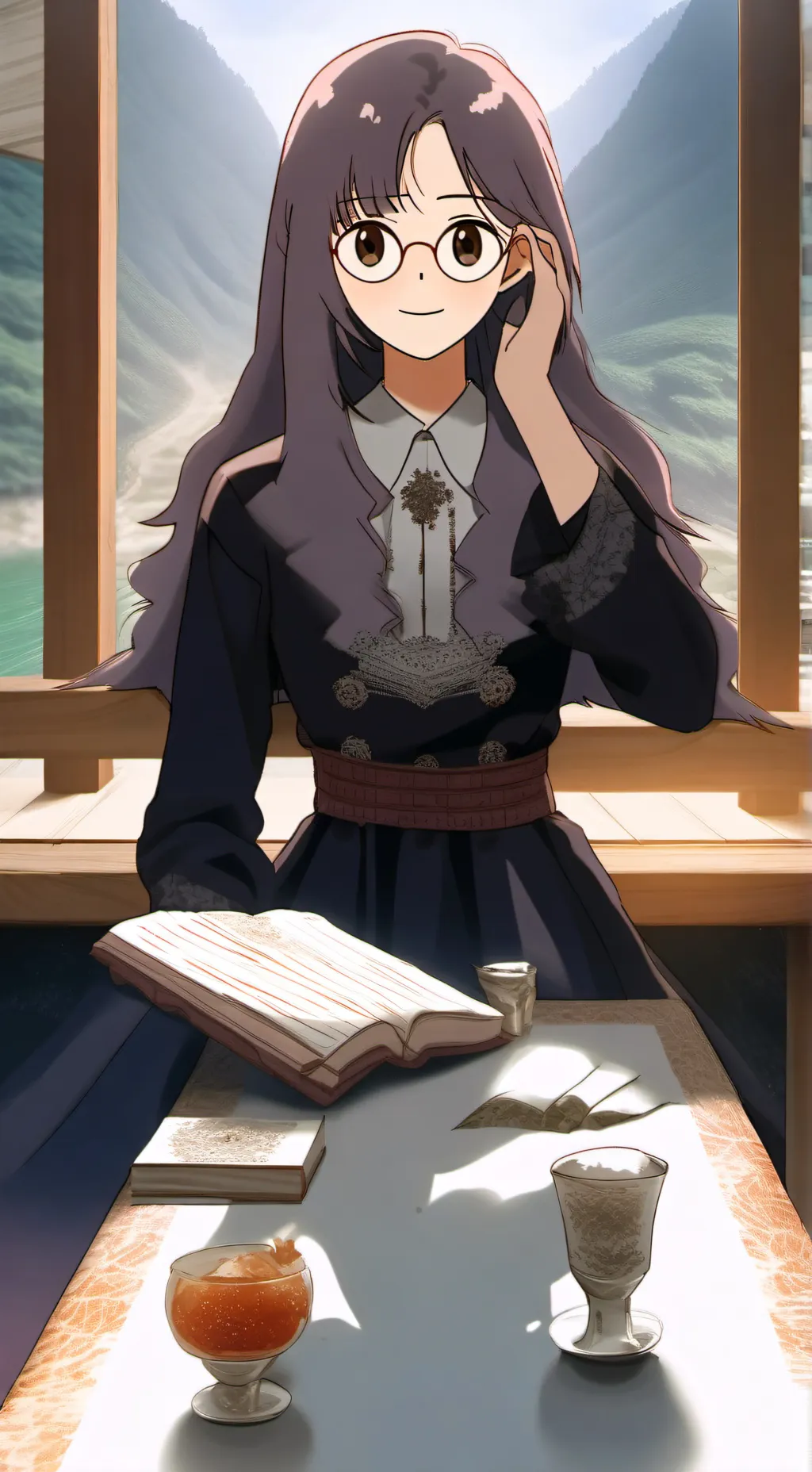 ai character: Ellie  background