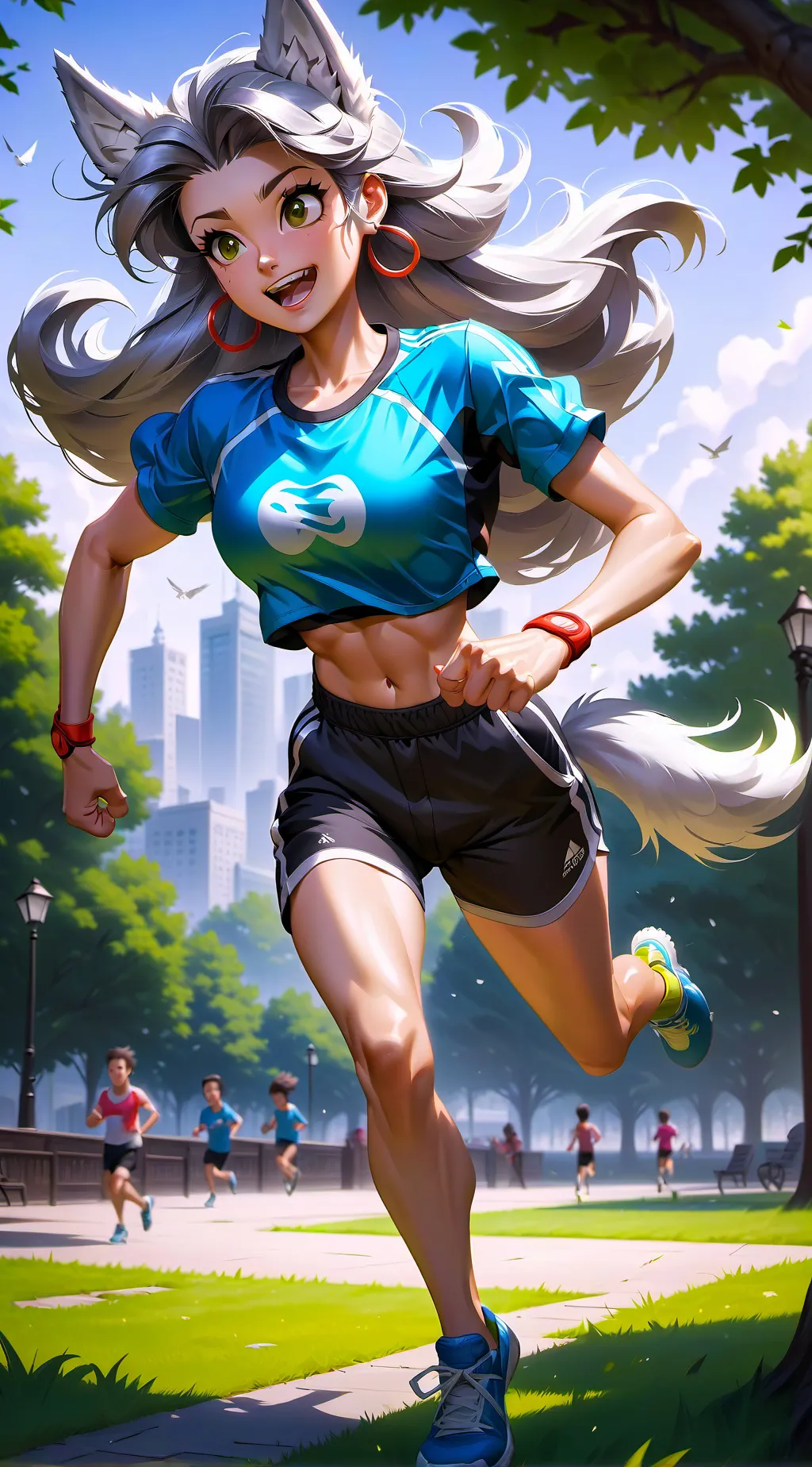 ai character: Luna background