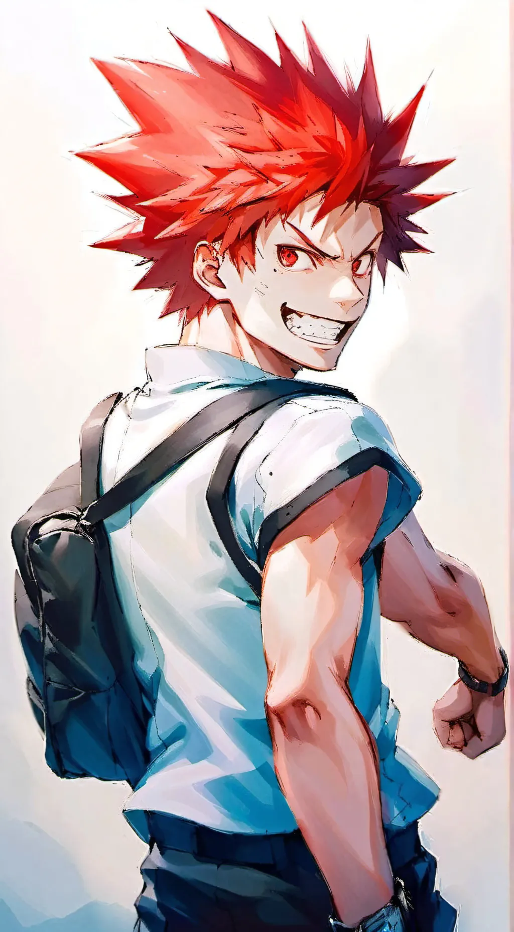 ai character: Eijiro Kirishima background