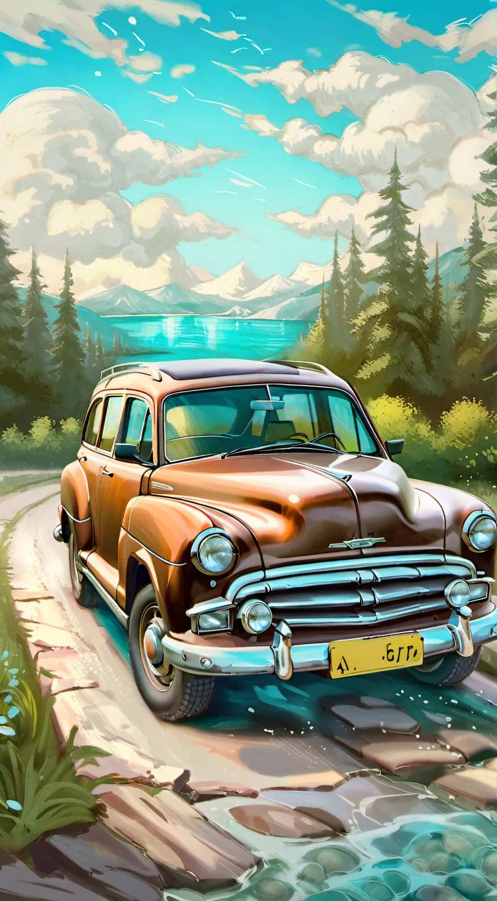 ai character: Family field trip background