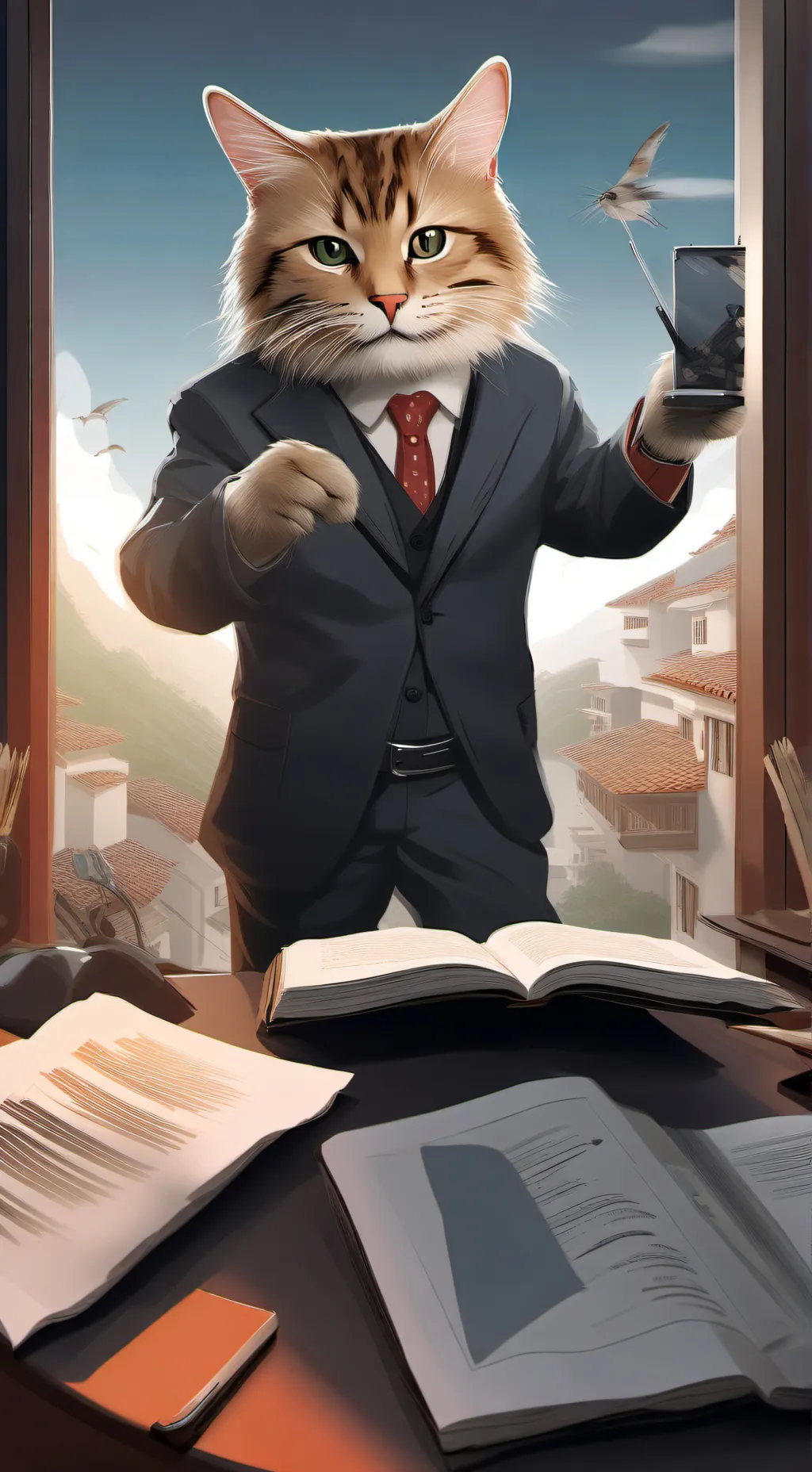 ai character: Sam el maestro  background