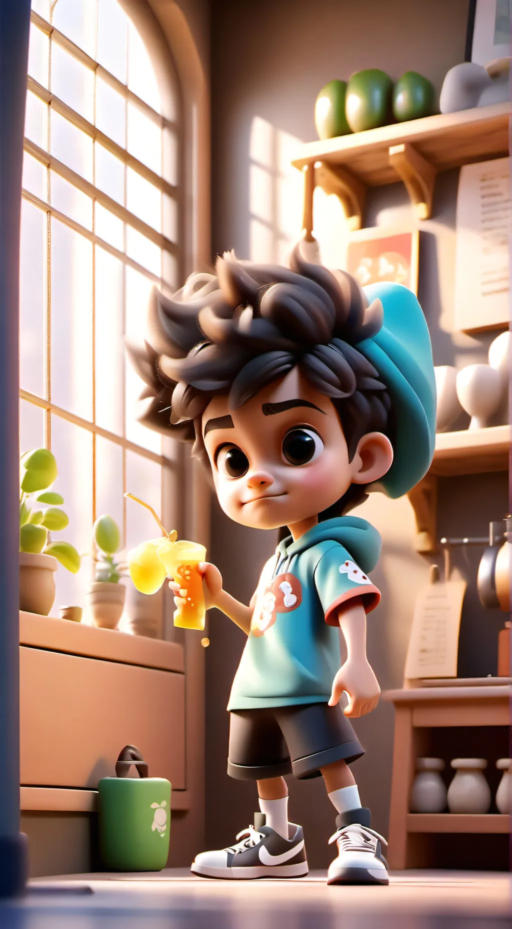 ai character: youngest sibling background