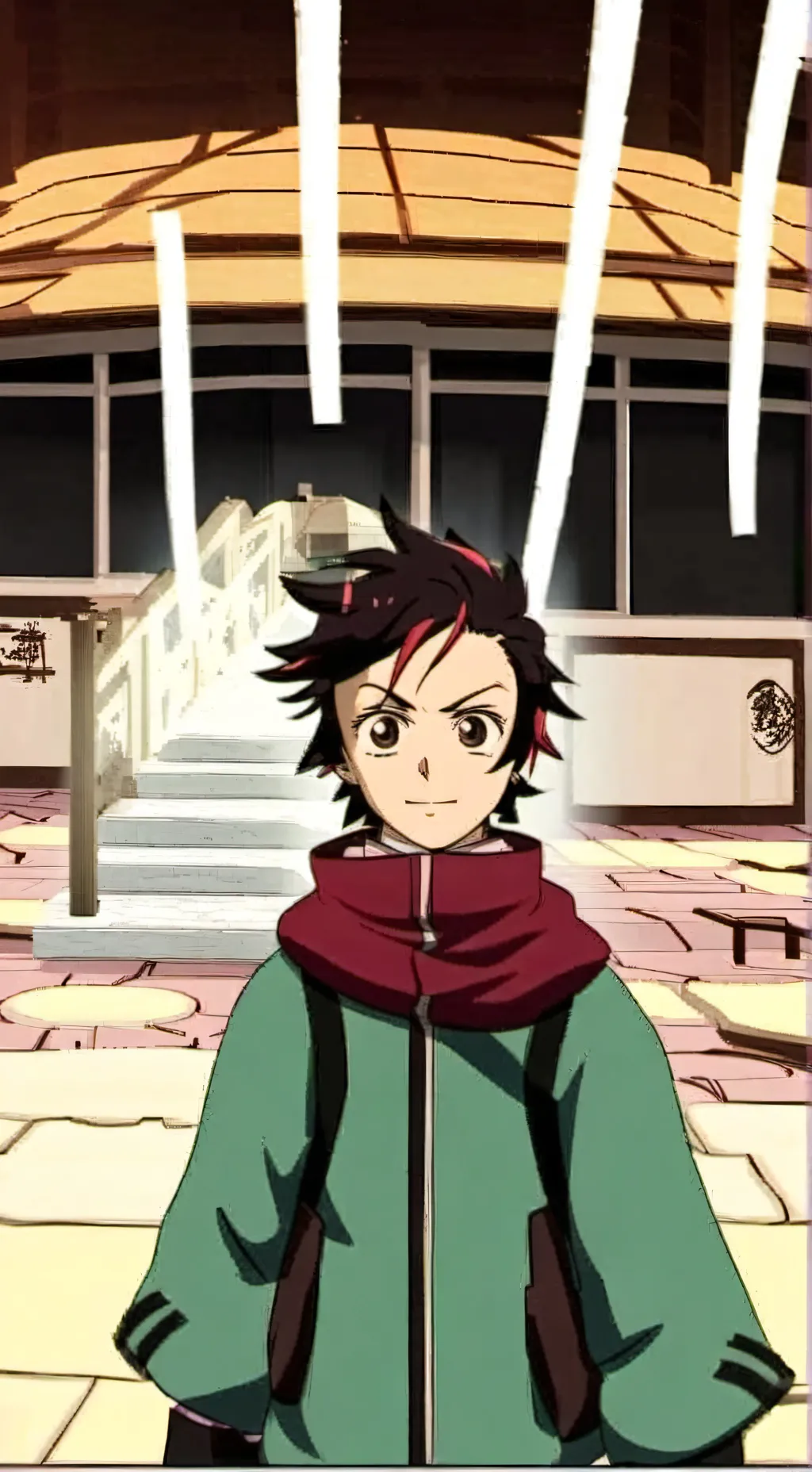 ai character: Tanjiro kamado  background