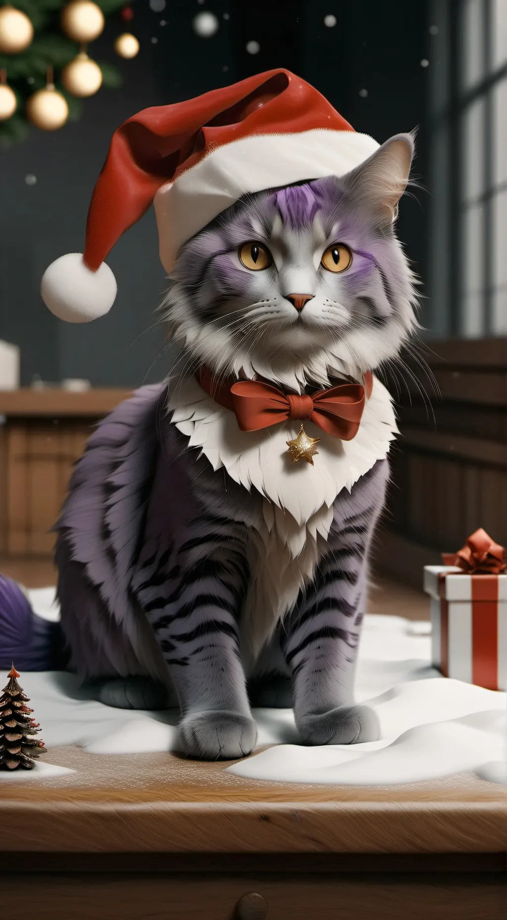 ai character: SC CHRISTMAS!!!!!! background