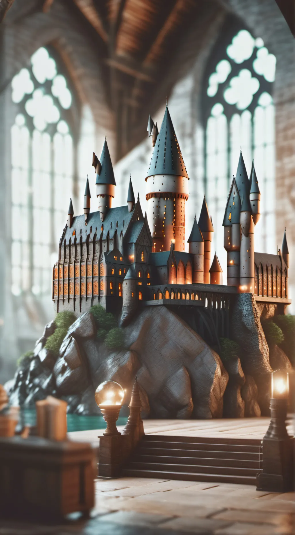 ai character: Hogwarts! background