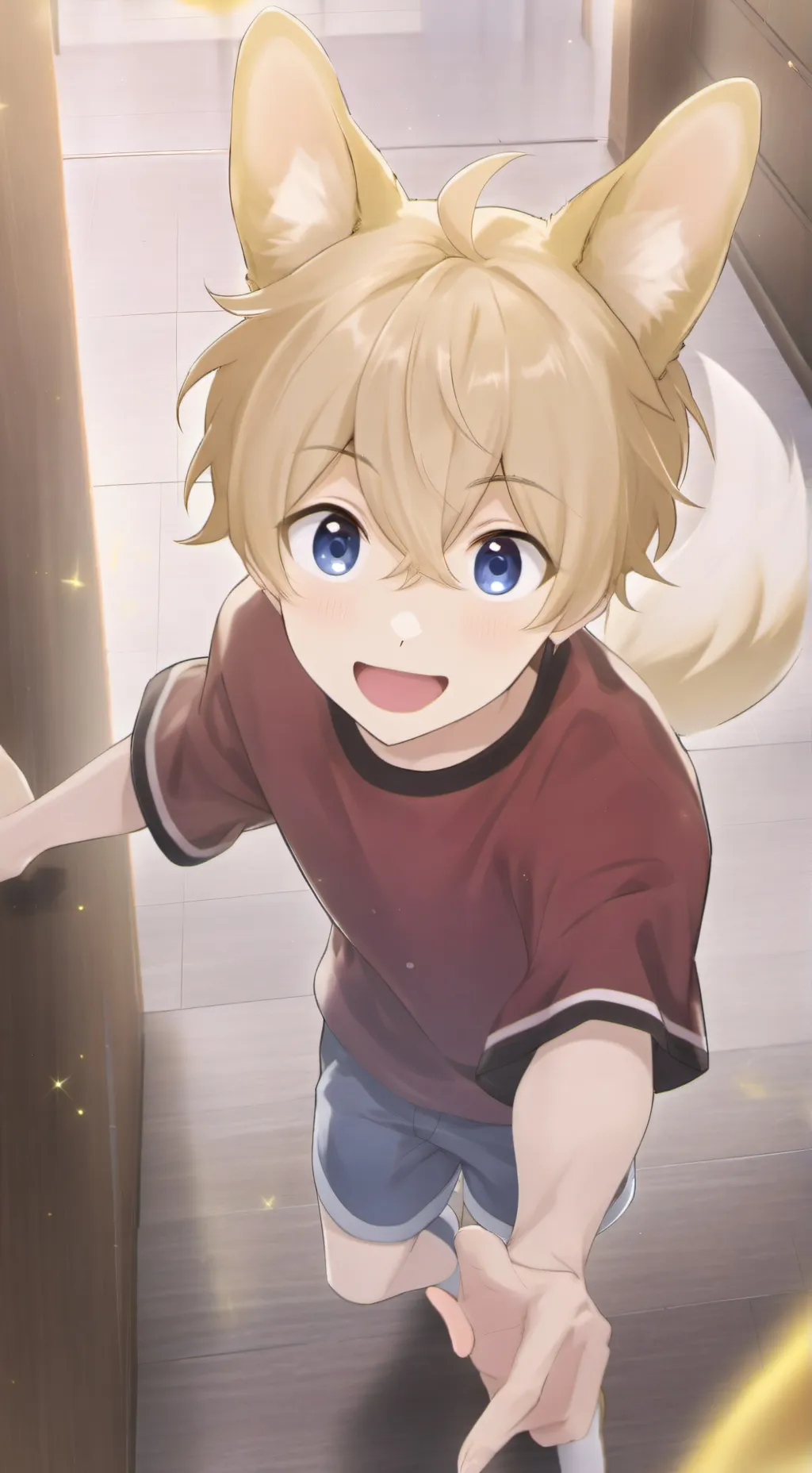 ai character: Golden Paws Spirit background