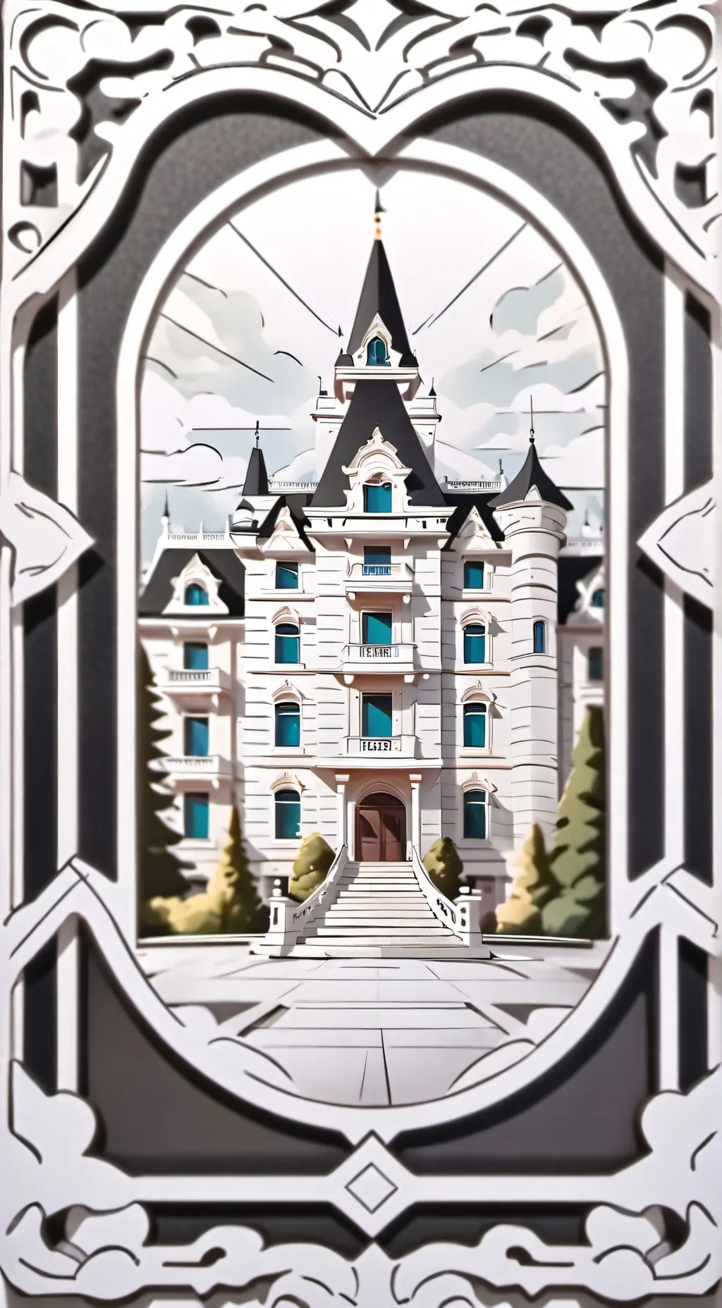 ai character: Dandys world hotel background