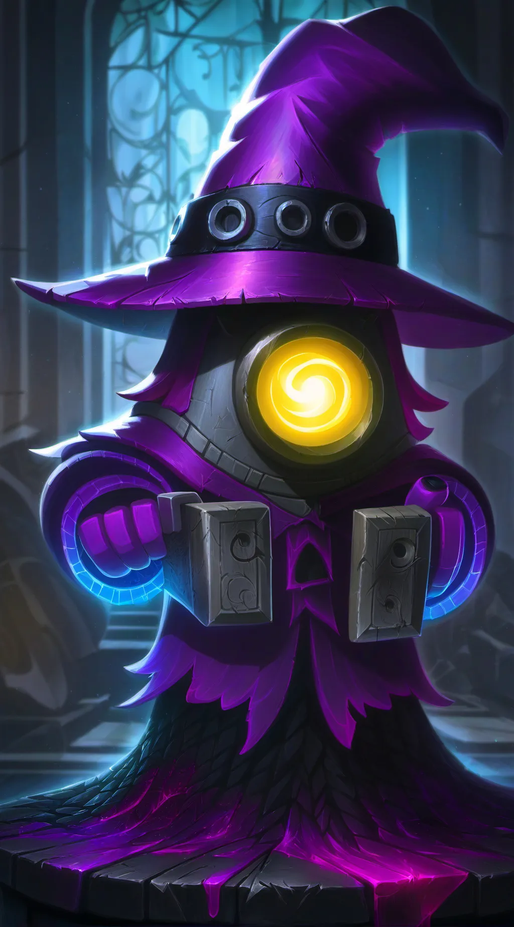 ai character: Furnacing Wiz, background