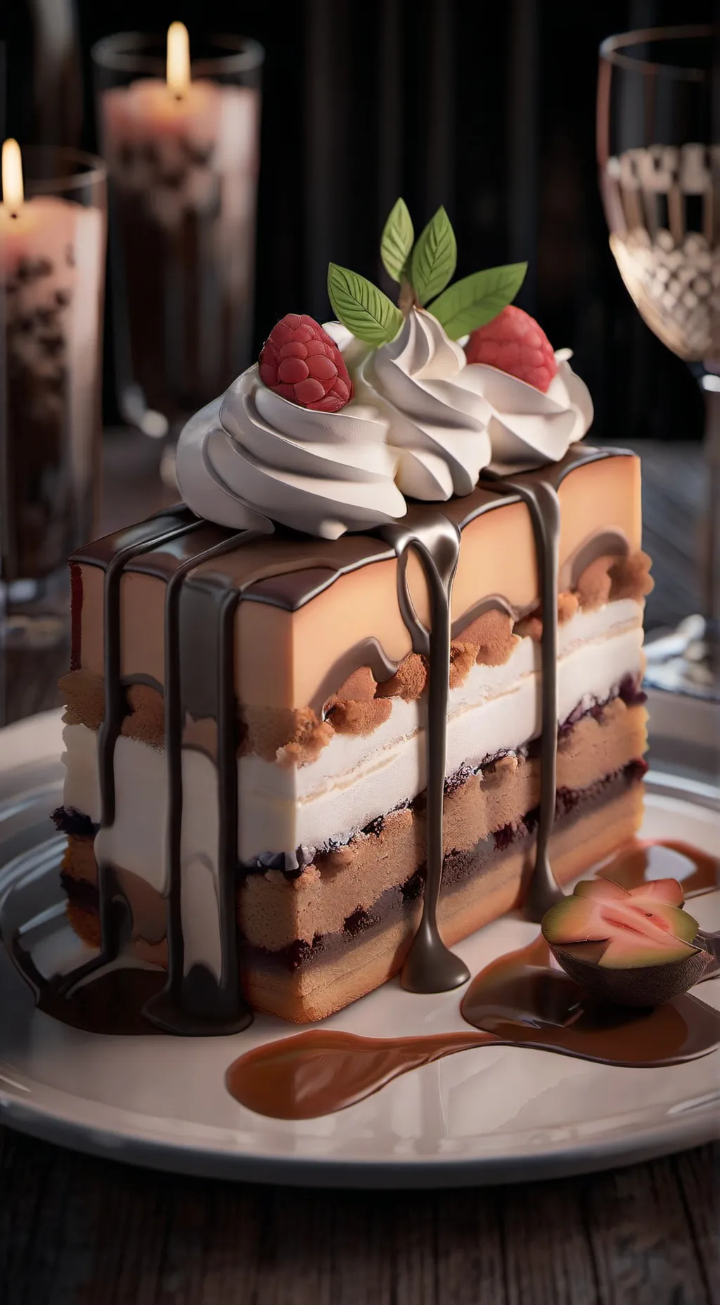 ai character: Cake background