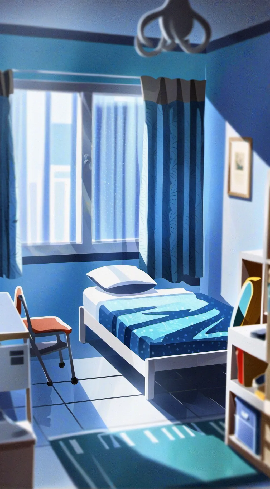 ai character: MHA dorms background