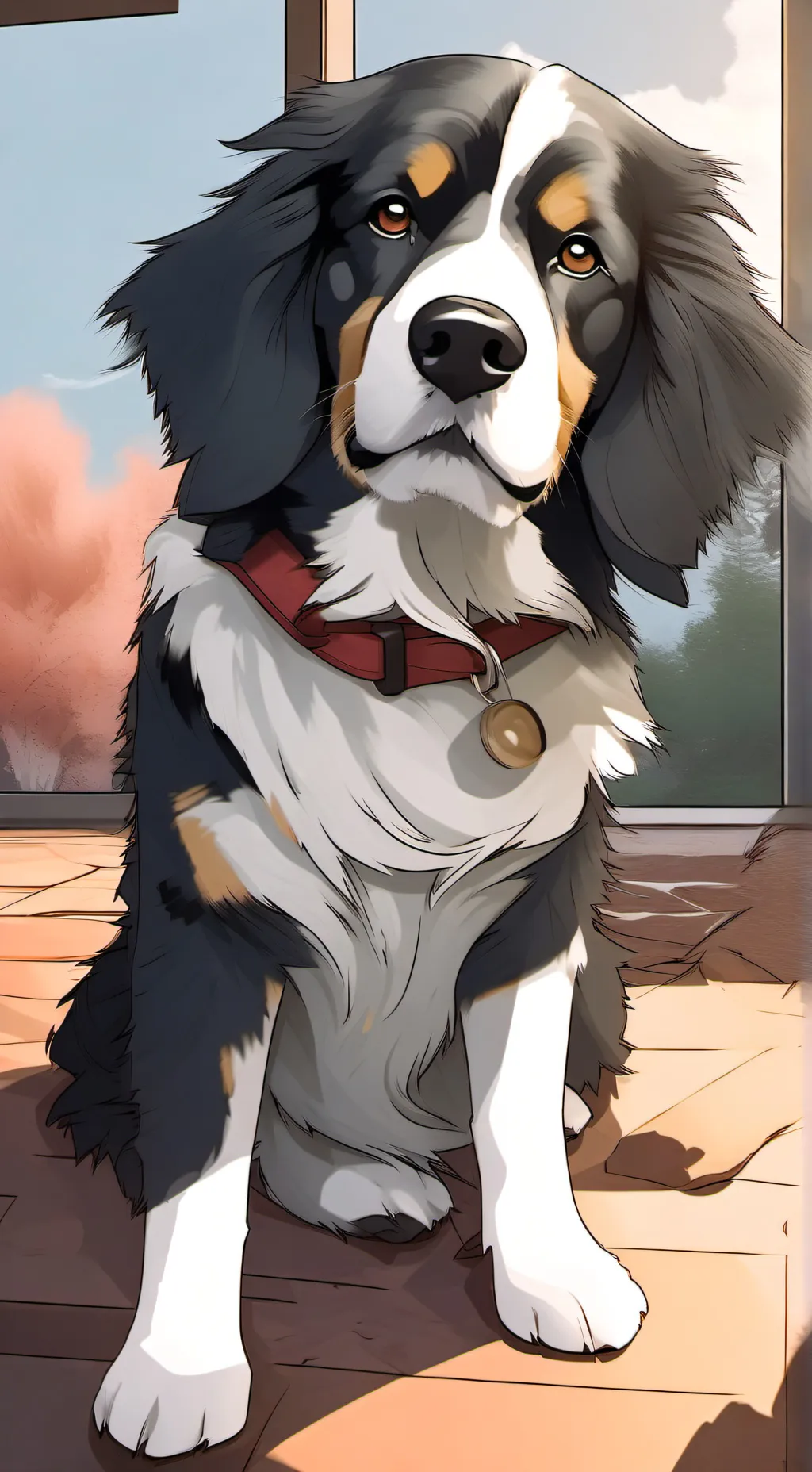 ai character: a talking dog background