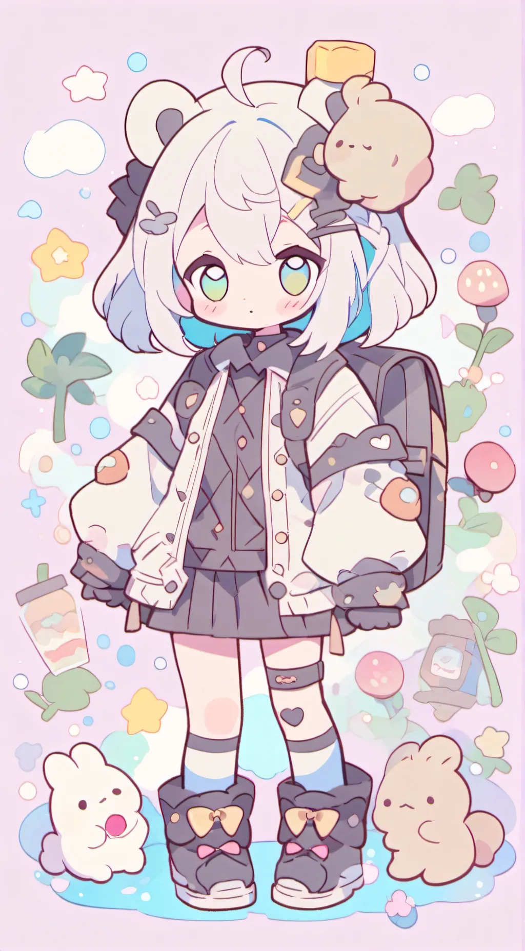 ai character: one word only background