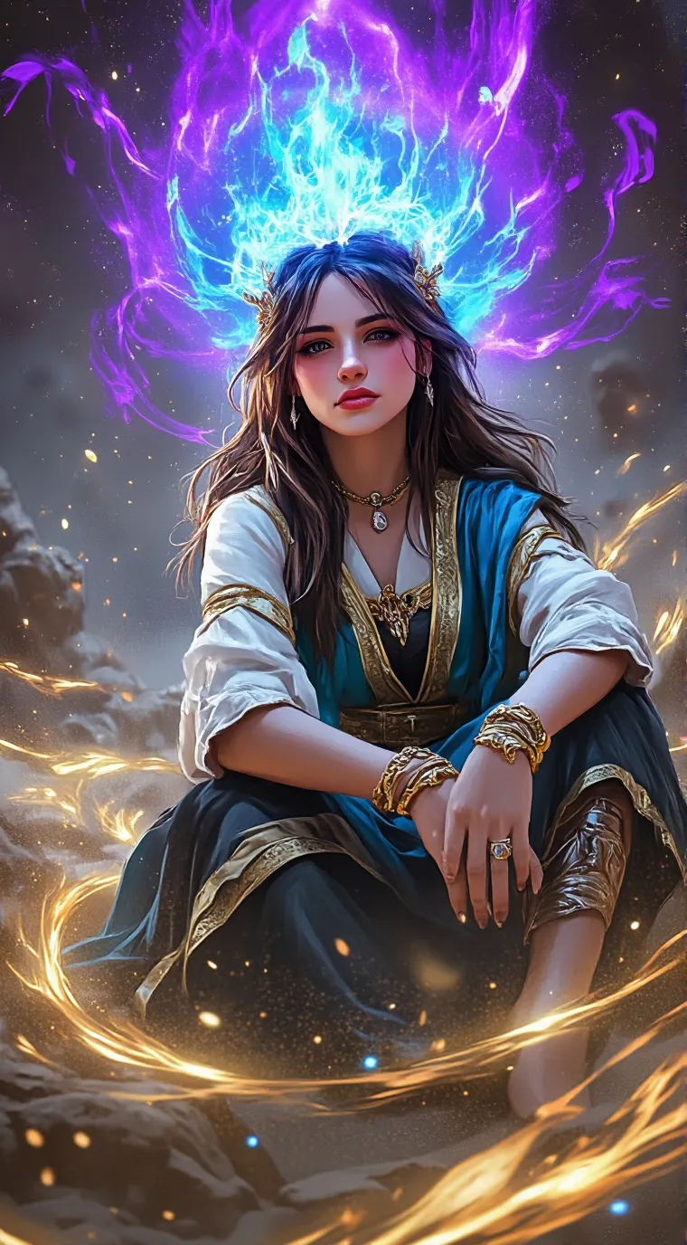 ai character: Ashley  background