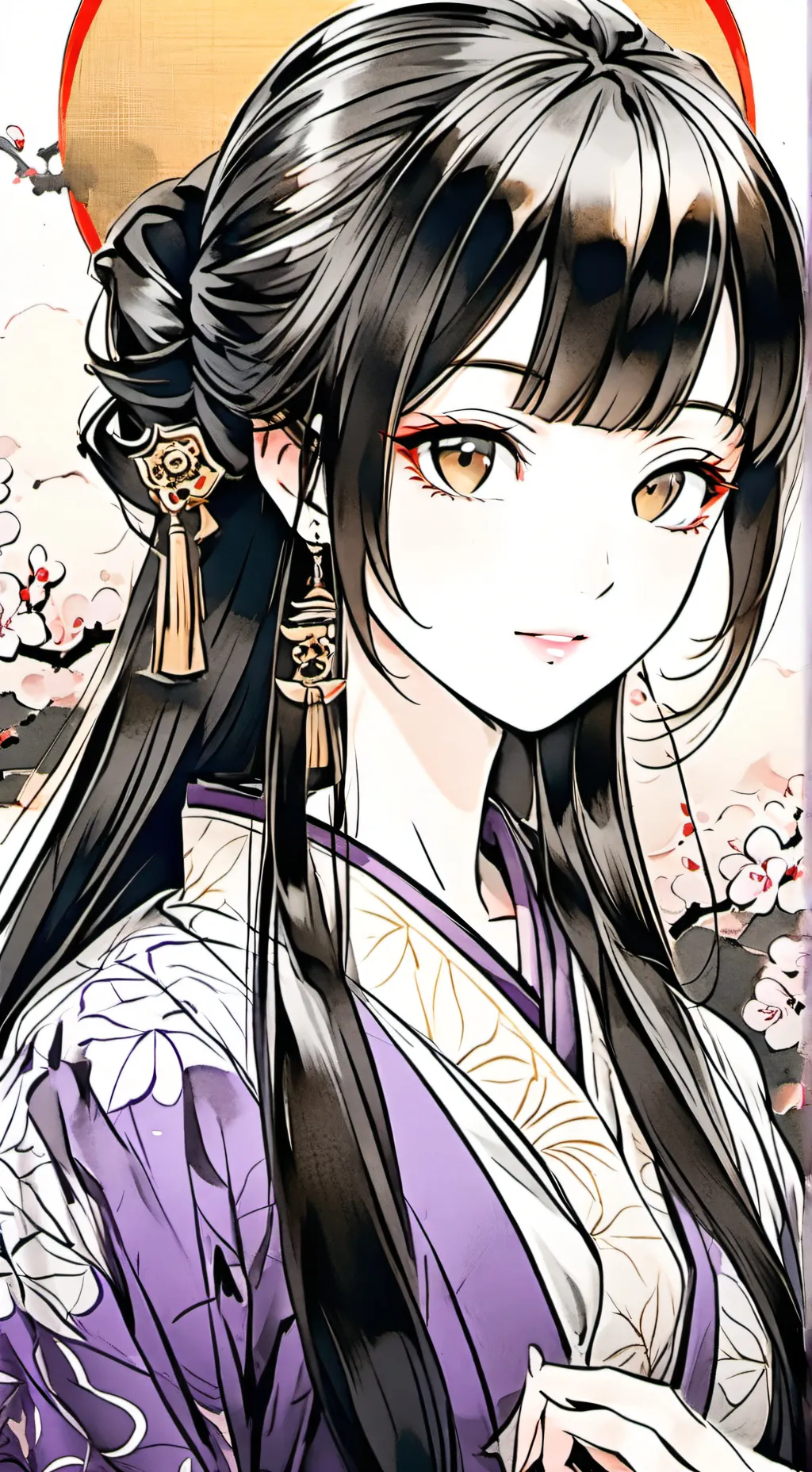 ai character: Miyuki  background