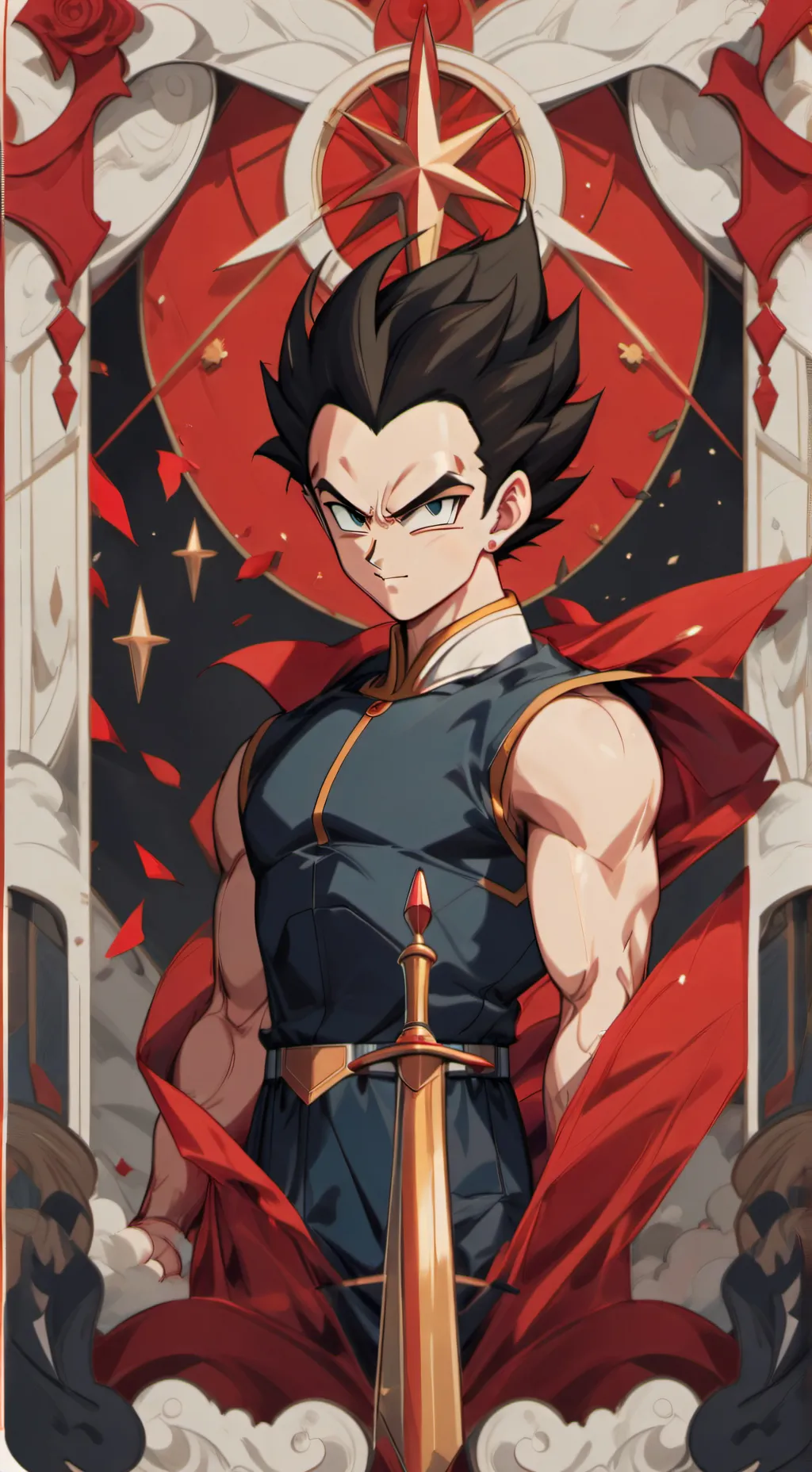 ai character: (Le roi) Végéta  background