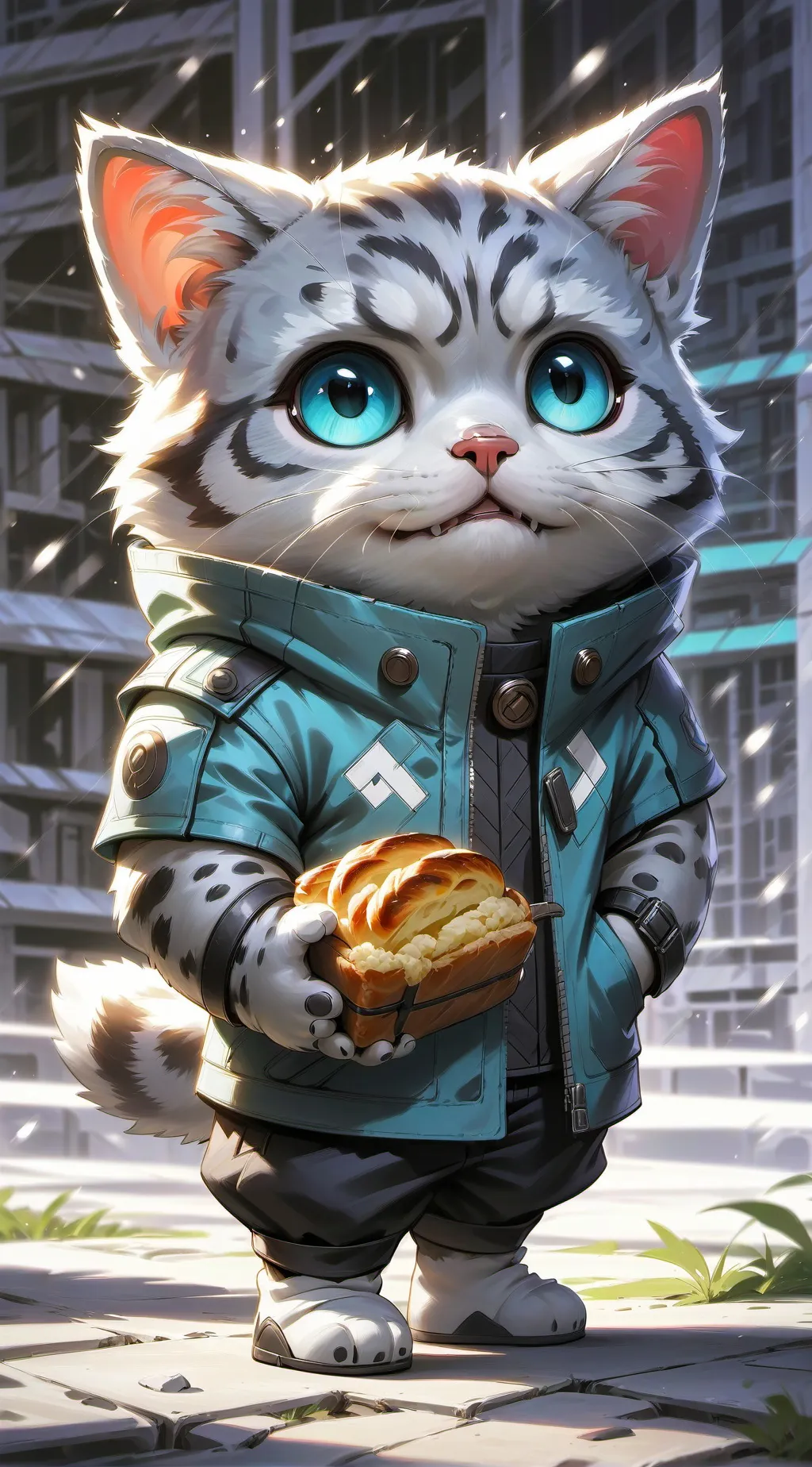 ai character: BreadCat background