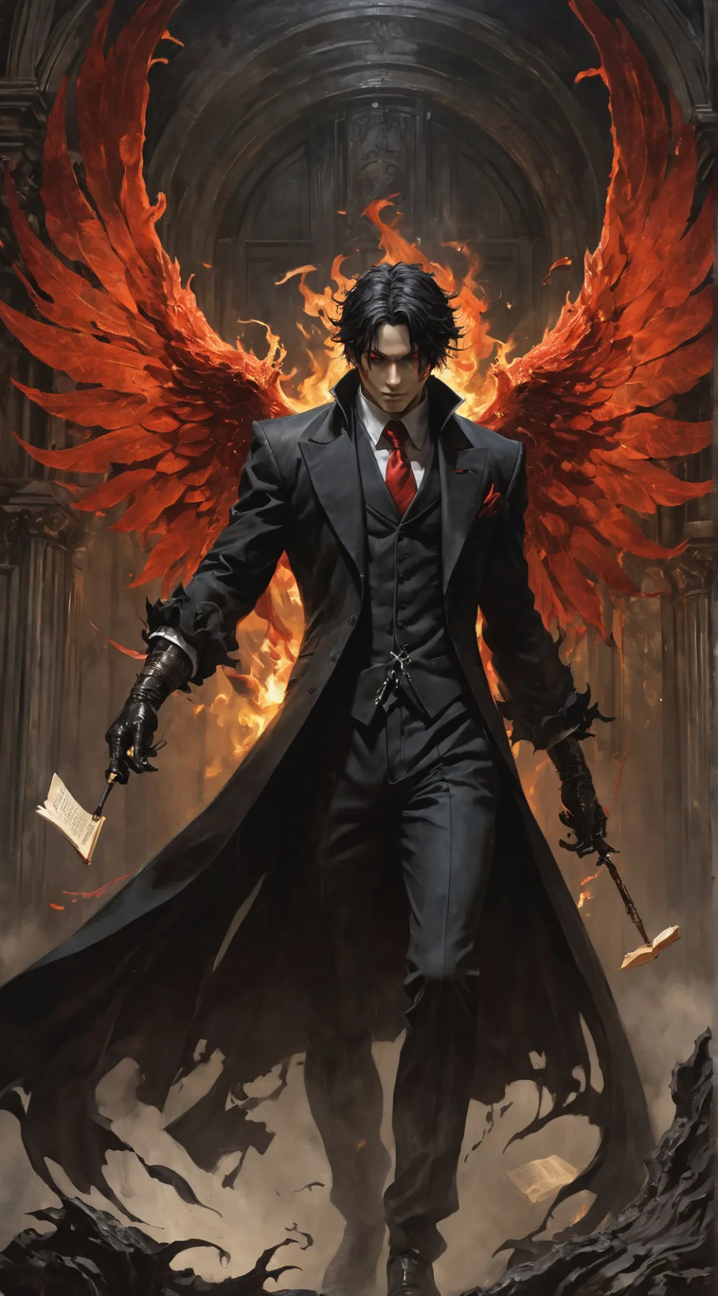 ai character: Azrael background