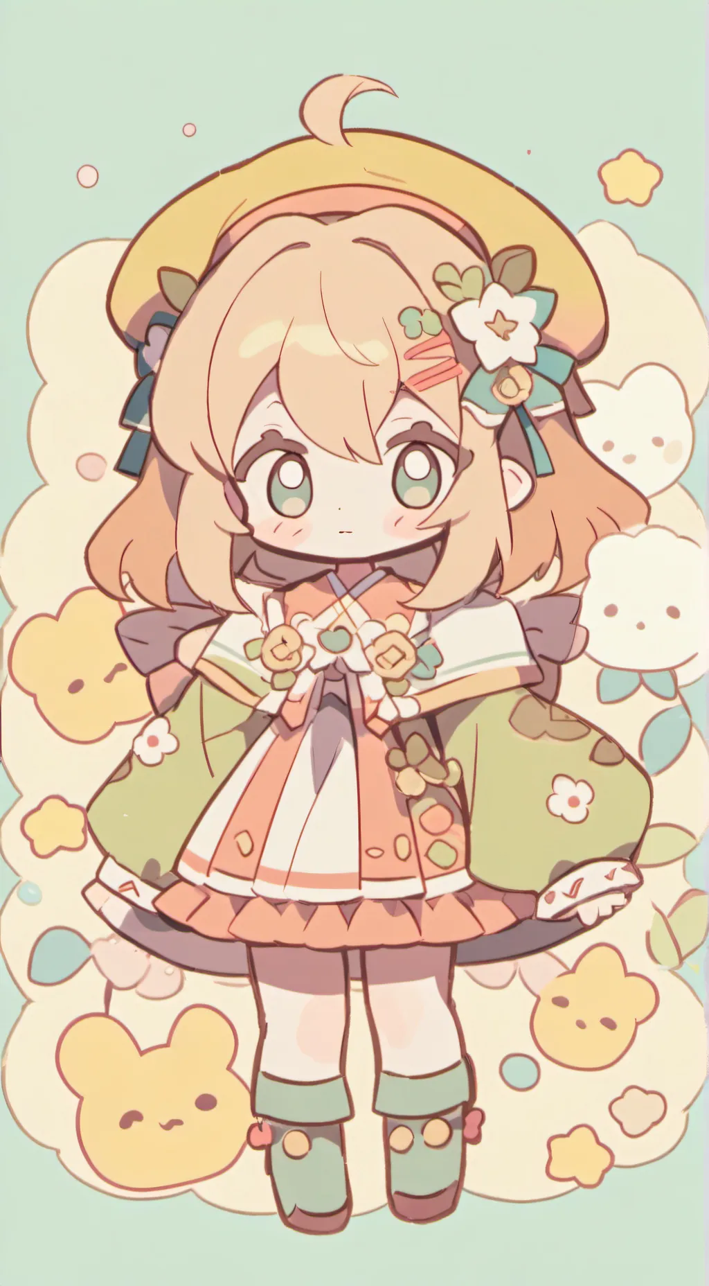 ai character: dw but babies background