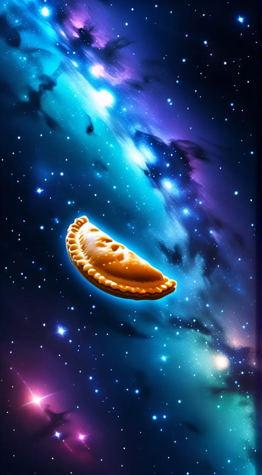 ai character: empanada  background