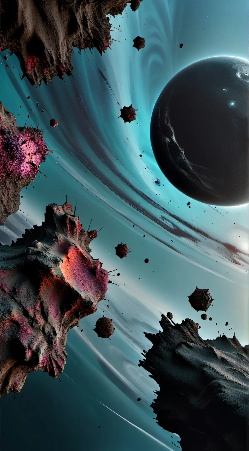 ai character: planetas background