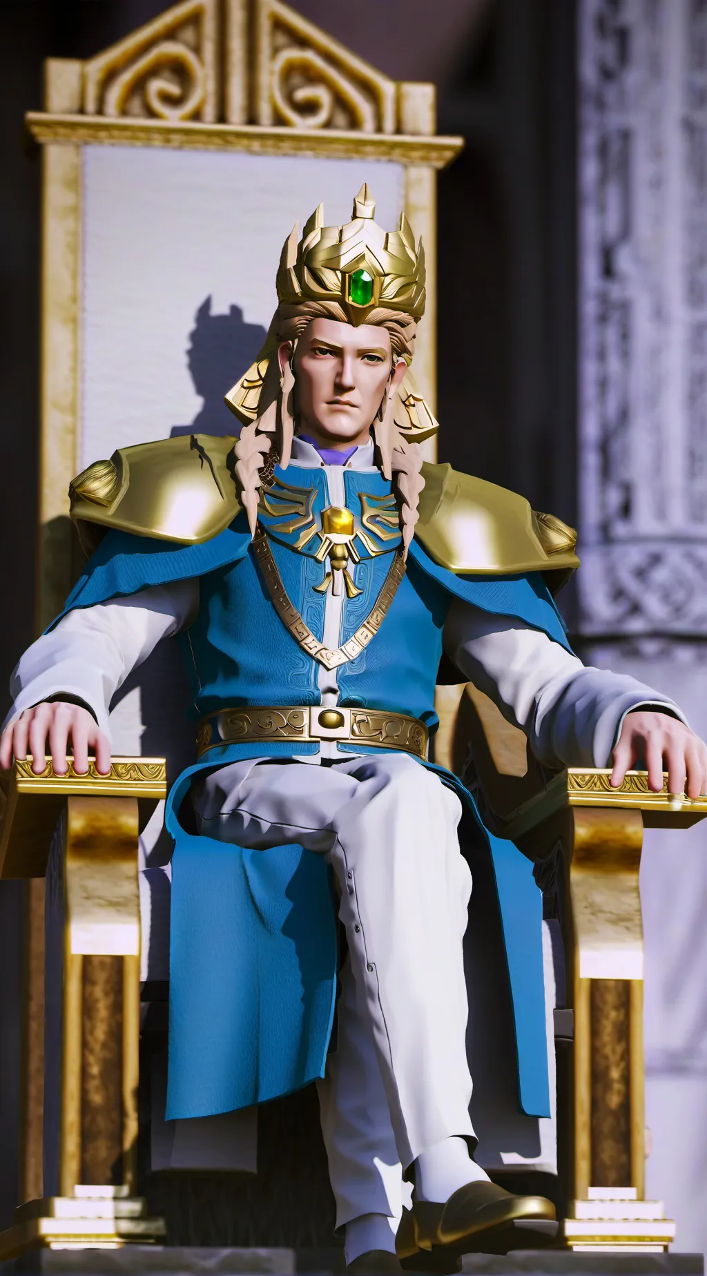 ai character: King daphnes background