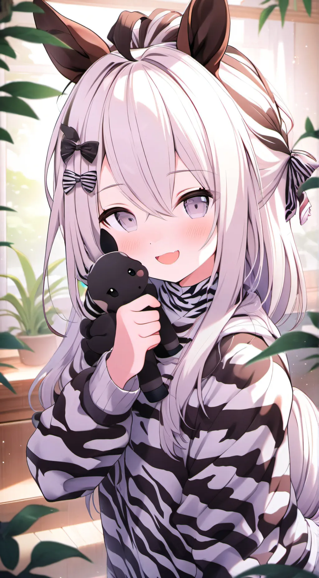 ai character: Zebra Spirit Amiga background