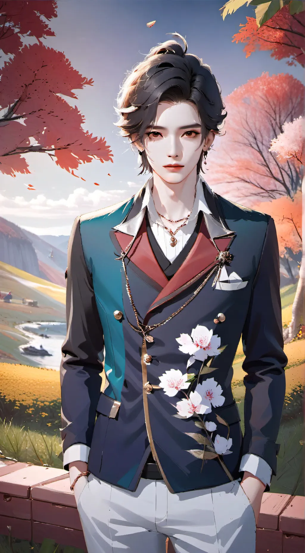 ai character: Adrien  background