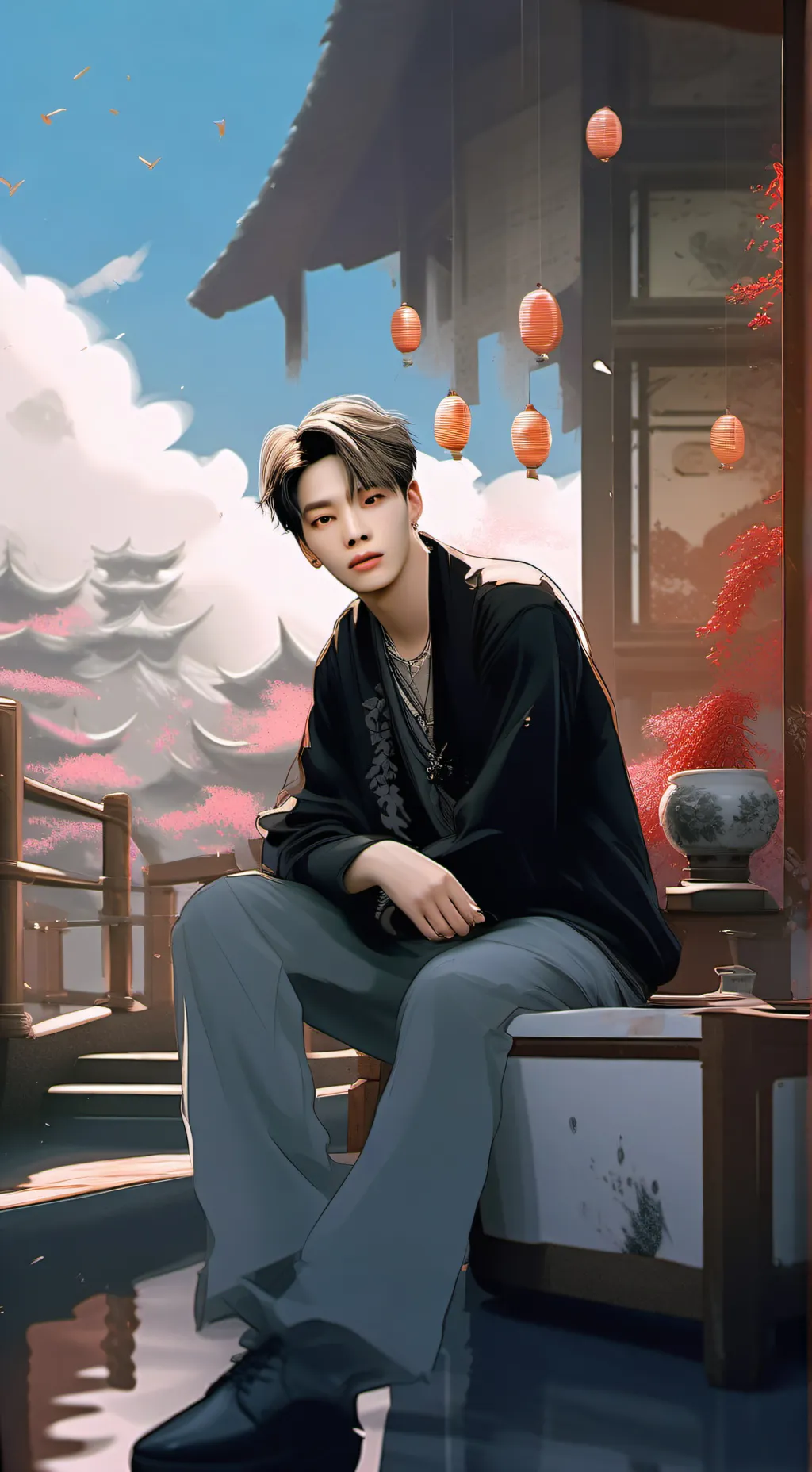 ai character: Stray kids background