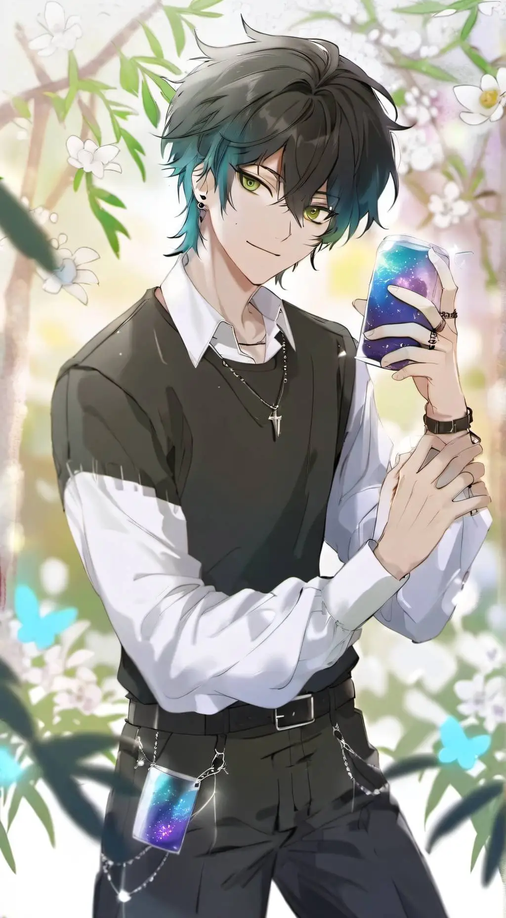 ai character: .+*𝐀𝐝𝐚𝐦*+. background