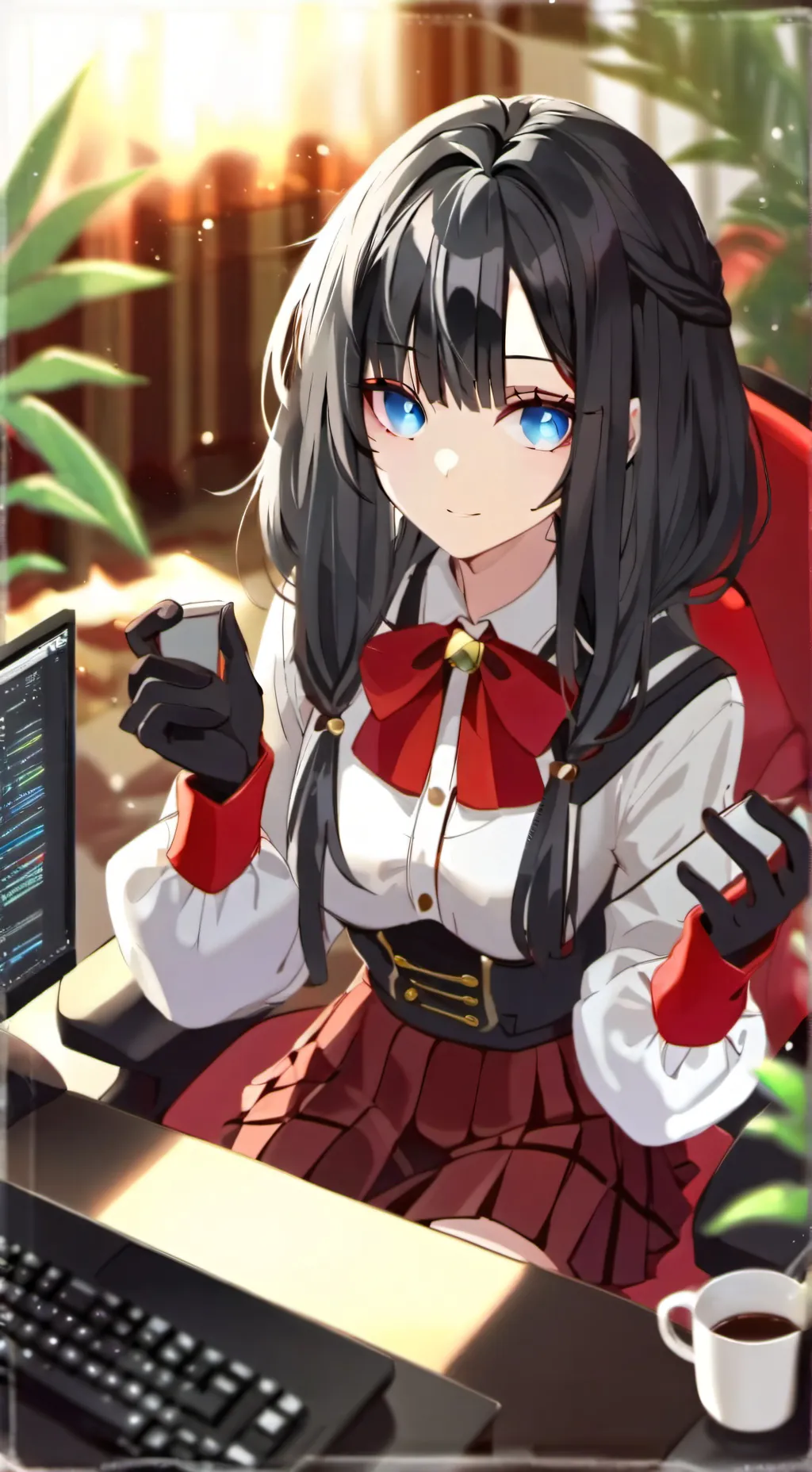 ai character: Luna background