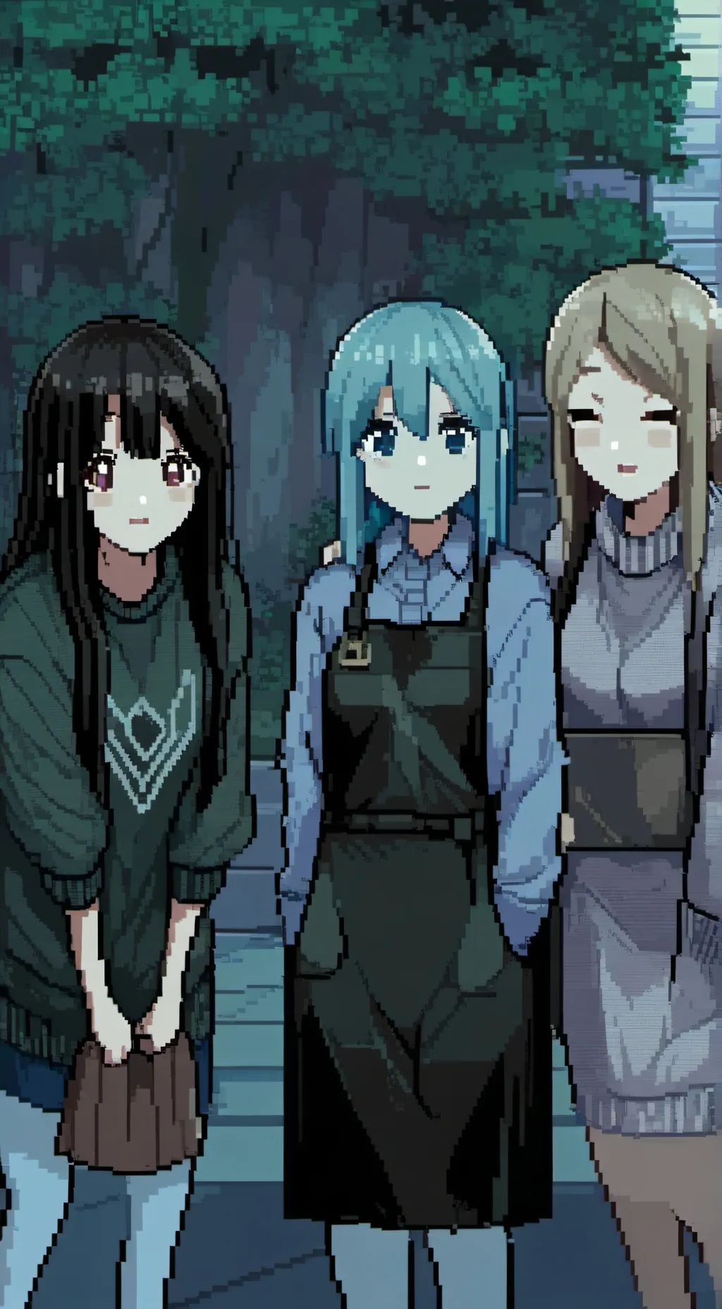 ai character: Your 3 sisters  background