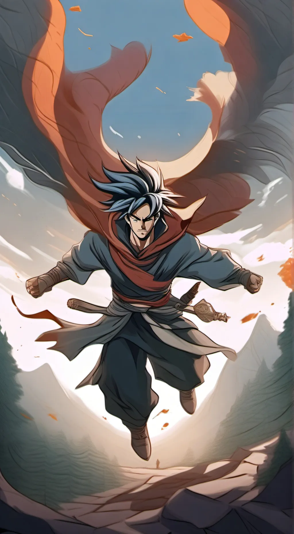 ai character: Dragon ball background