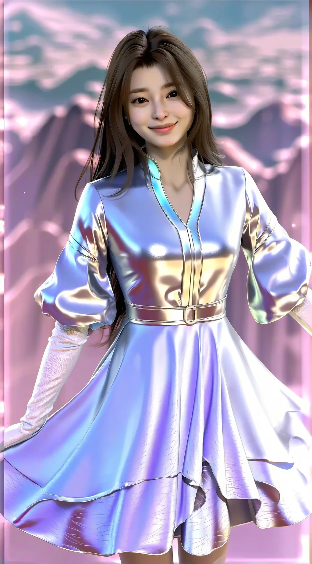 ai character: Ashley  background