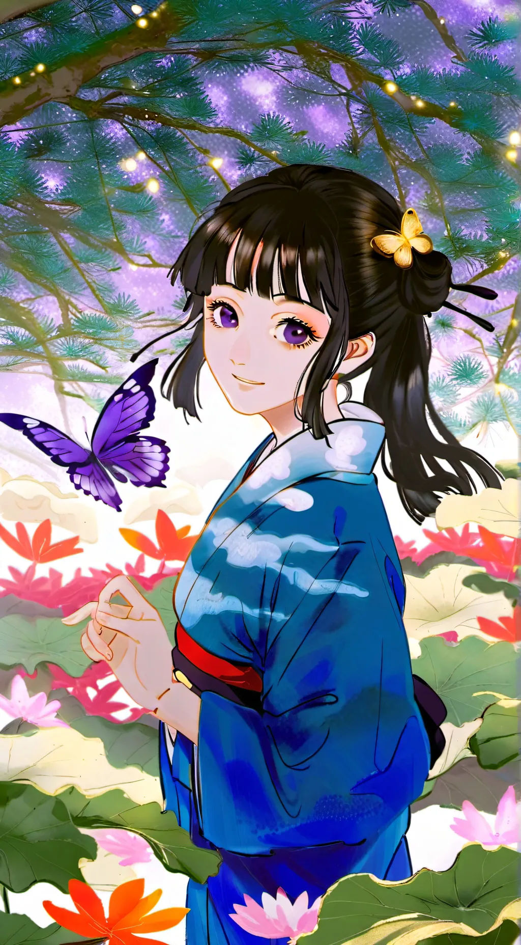 ai character: 🦋 Kanao Tsuyuri 🦋 background