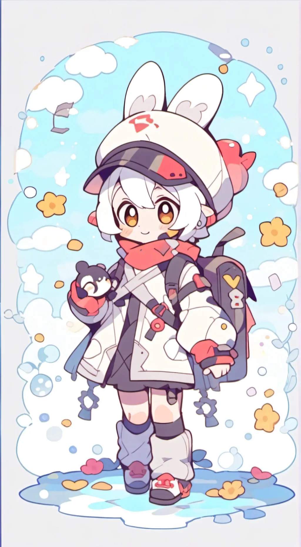 ai character: 🤍Wenda🤍 background