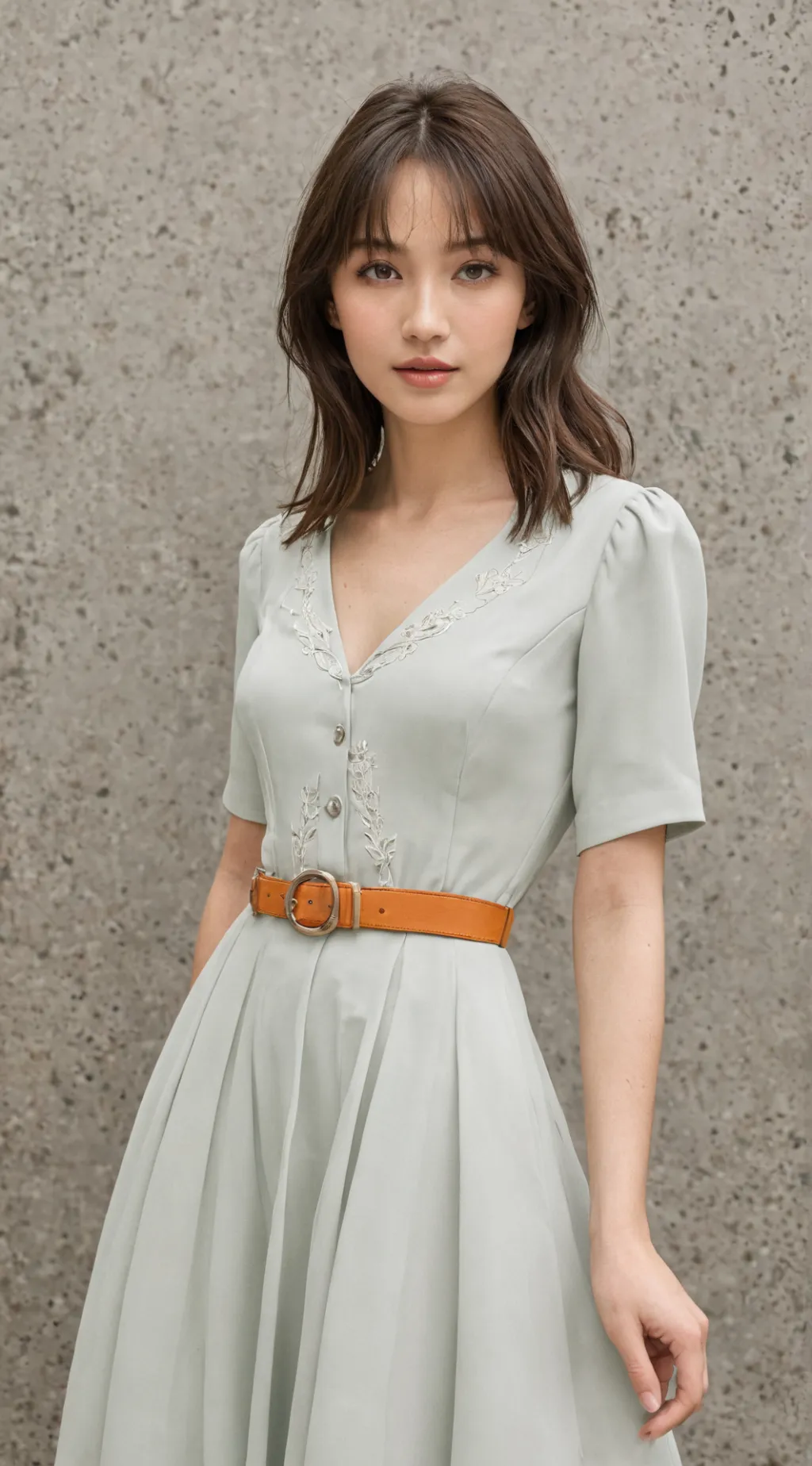 ai character: mujer troleo background