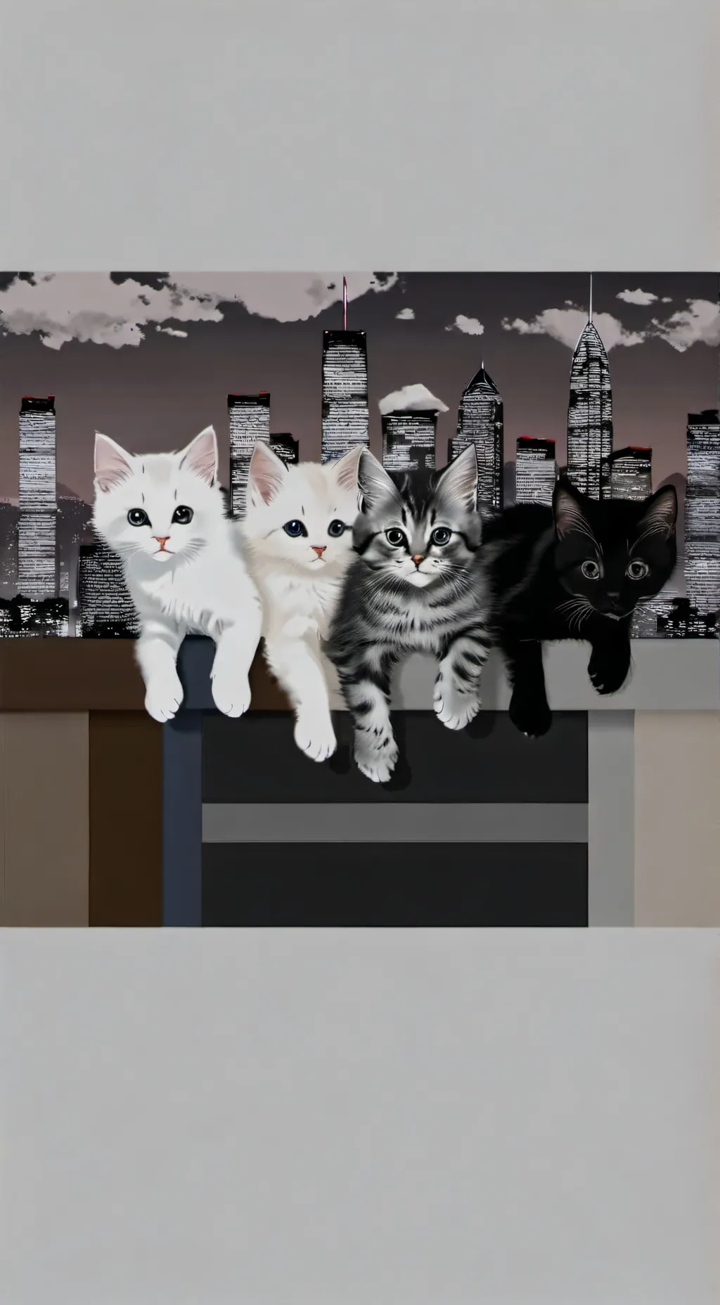 ai character: lily,kit,luna,tiny background