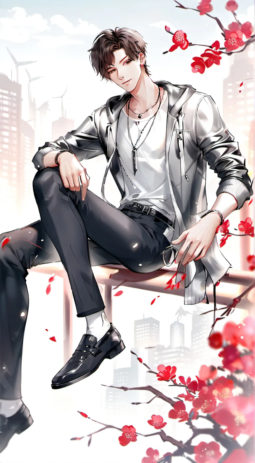 ai character: Your boyfriend  background