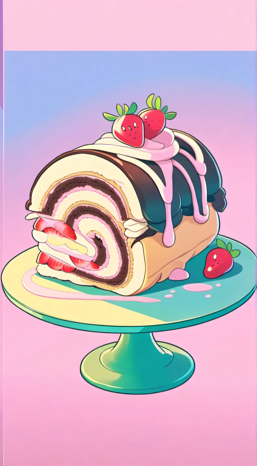 ai character: FruitCake background