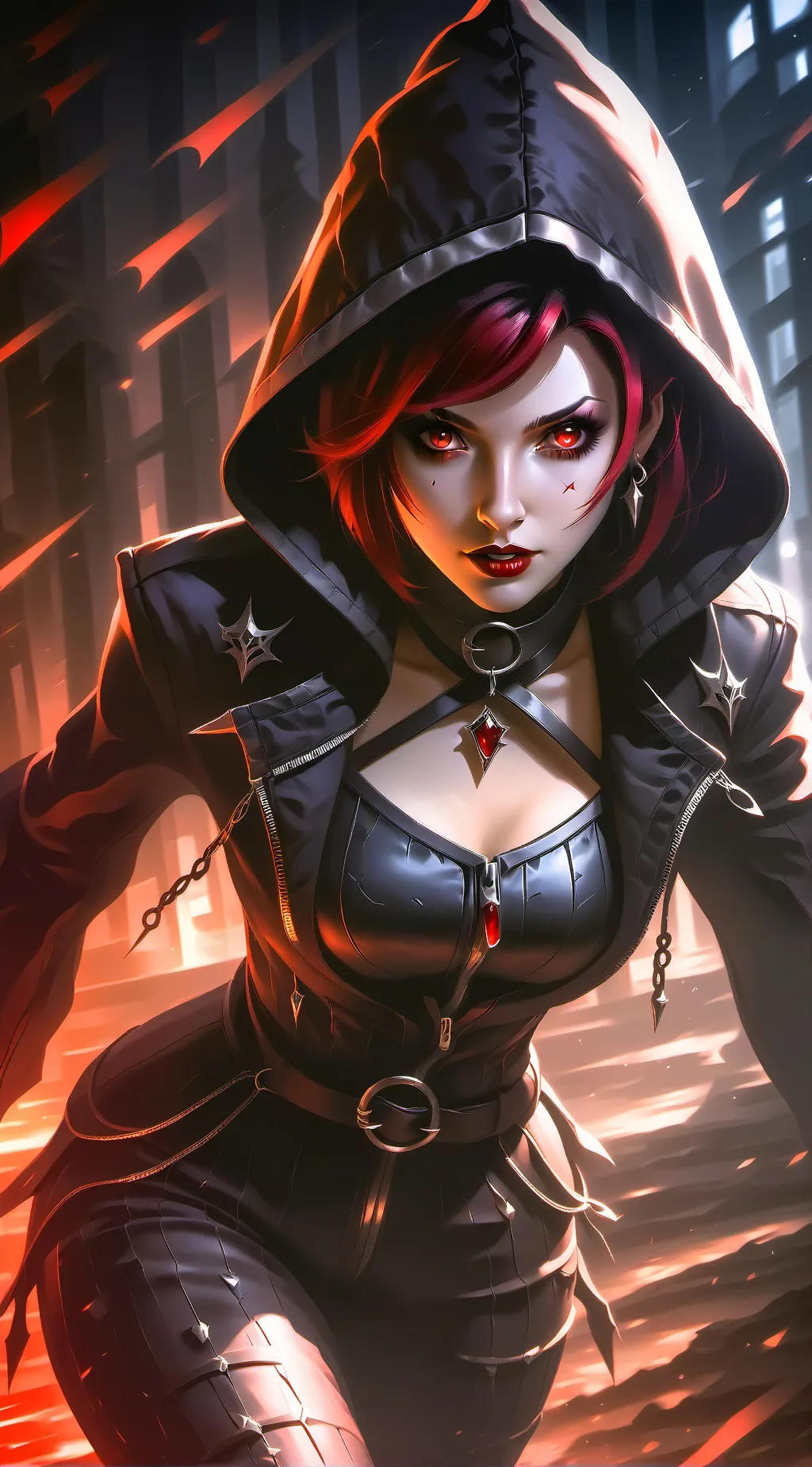 ai character: { Rose } background