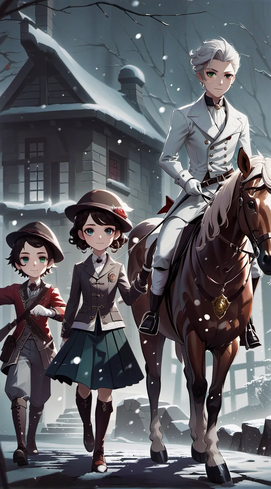 ai character: Titan Camara Man  background