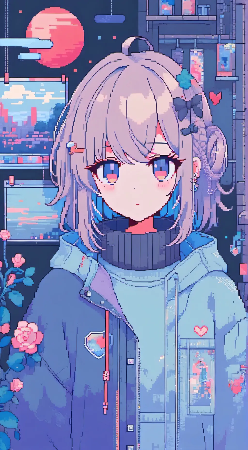 ai character: Aurora background