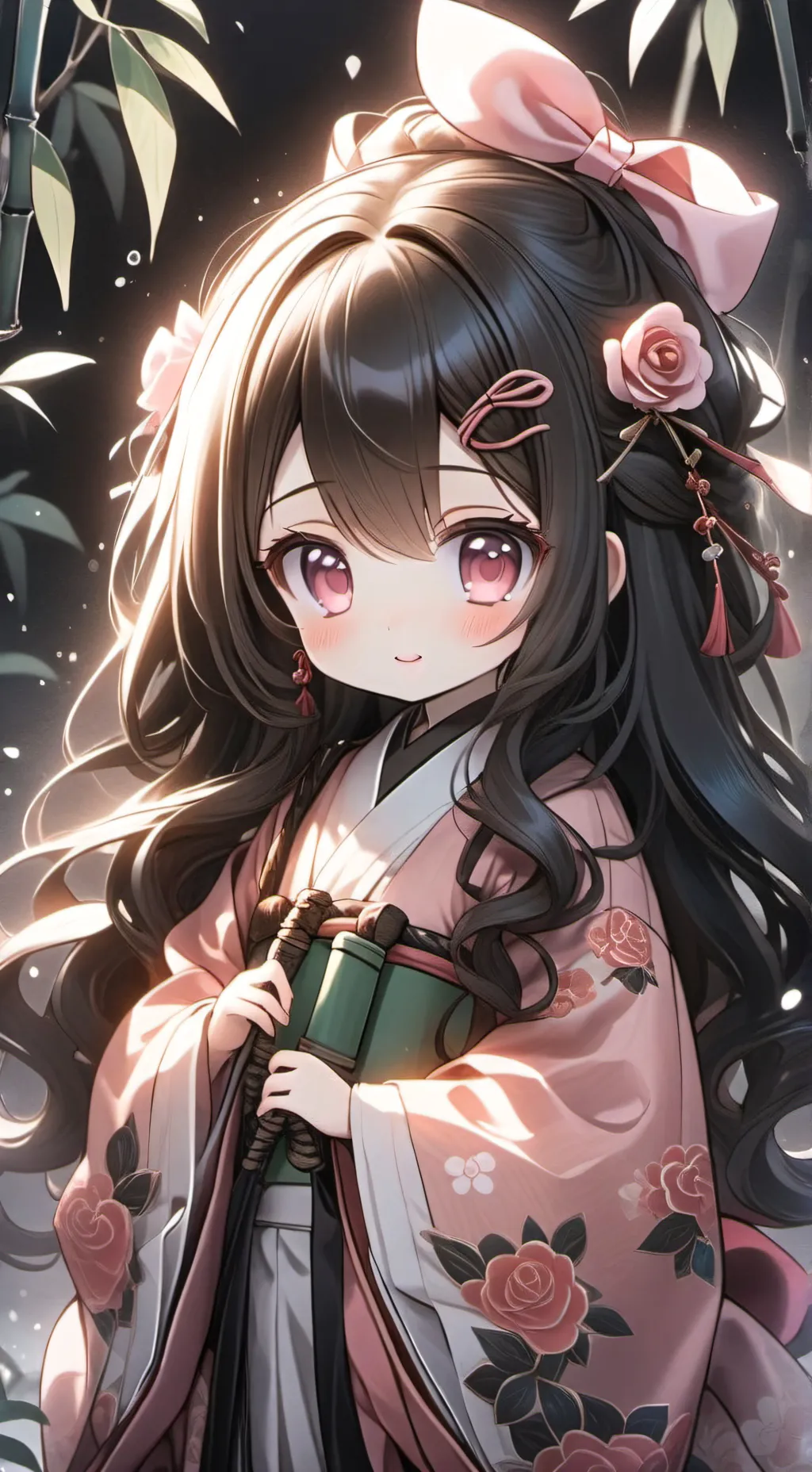 ai character: Nezuko & Tanjiro!! background