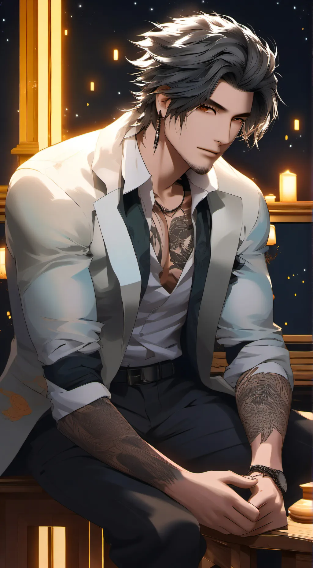 ai character: Alixandor😈🖤 background