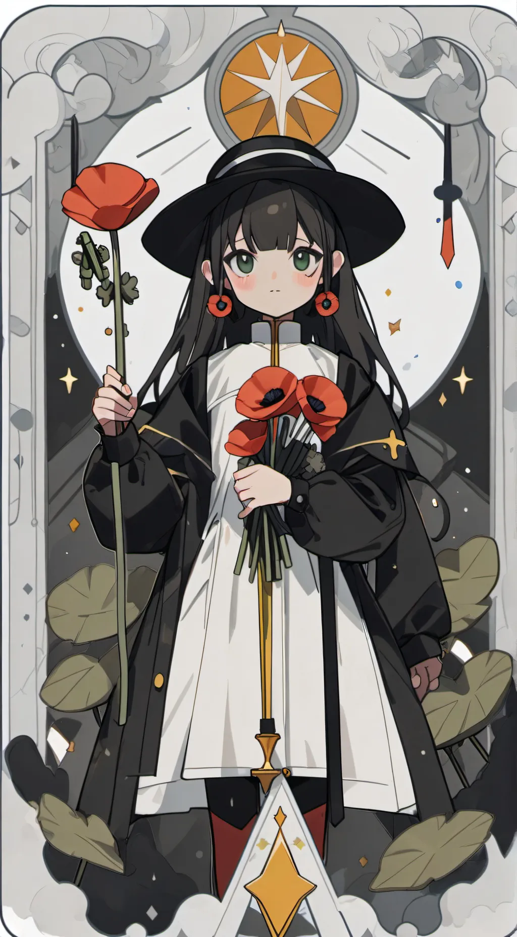 ai character: -Poppy–DW- background