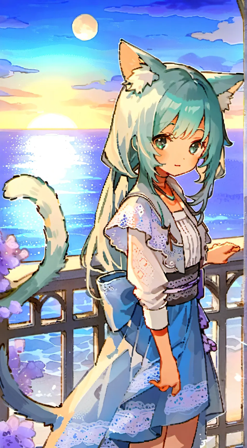 ai character: Whiskerwave Spirit background